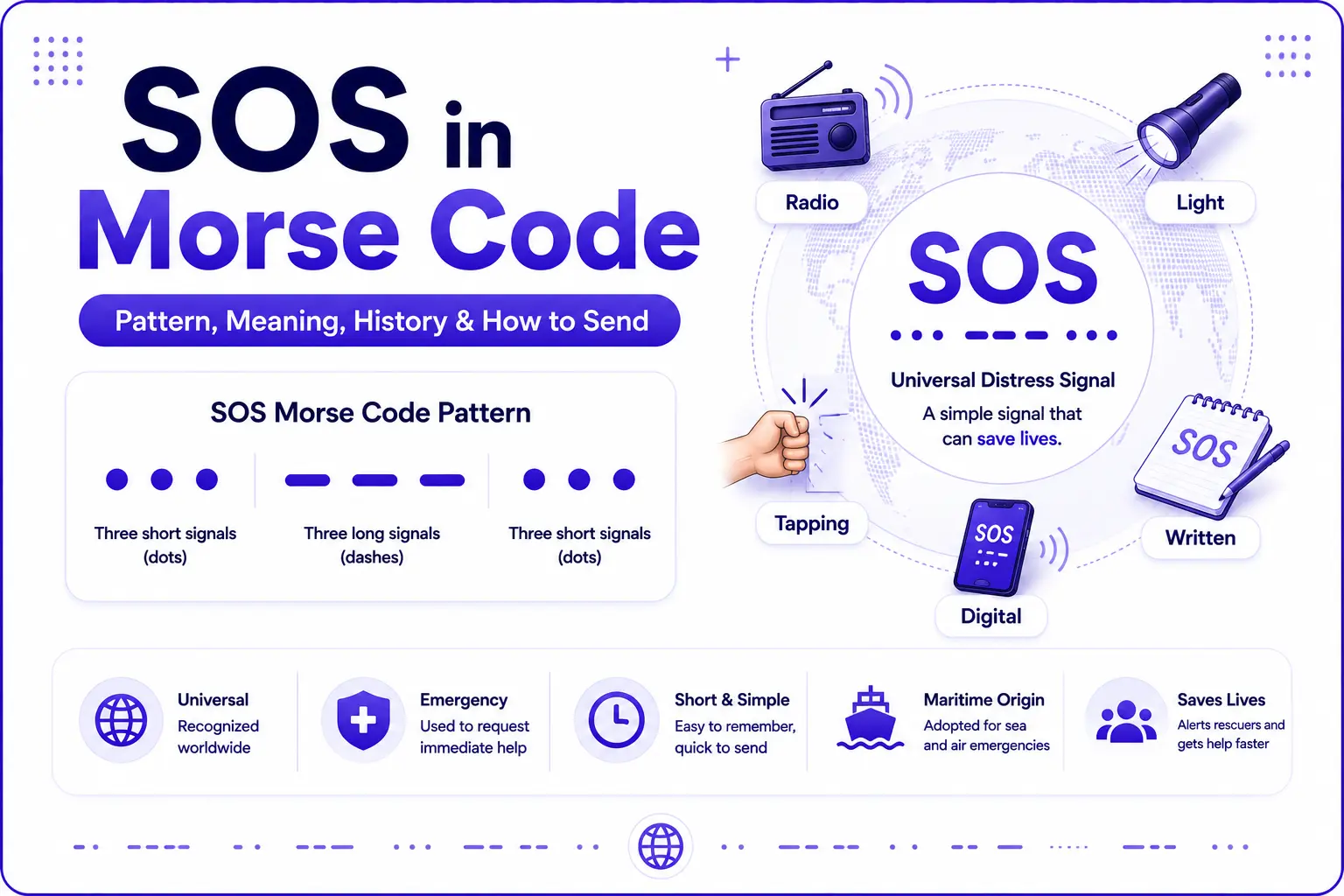 SOS in Morse Code: Pattern, Meaning, History & How to Send